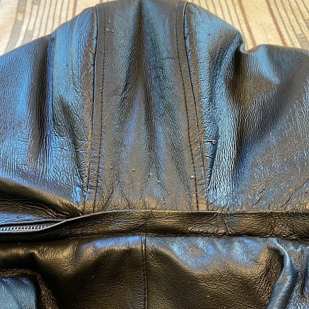 Wilda Genuine Leather Black Small(women’s) Bomber Jacket - Picture 7 of 7